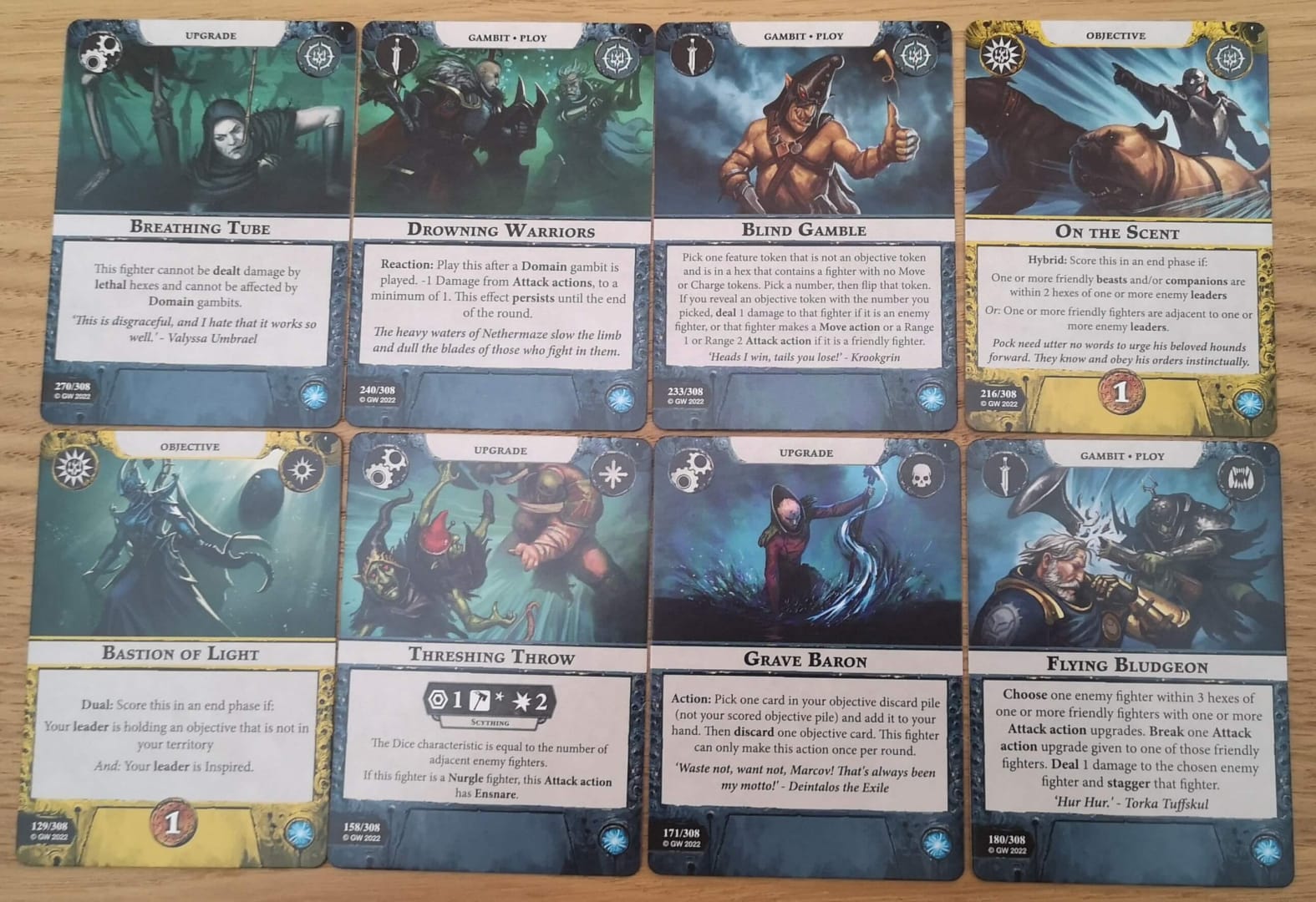 More cards used in Warhammer Underworlds Hexbane's Hunters